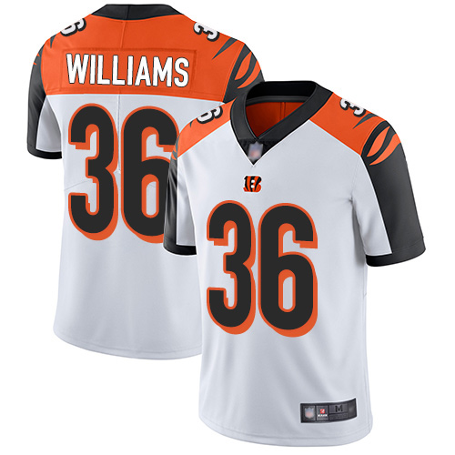 Cincinnati Bengals Limited White Men Shawn Williams Road Jersey NFL Footballl #36 Vapor Untouchable->cincinnati bengals->NFL Jersey